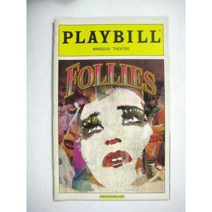 Follies Playbill November 2011 Bernadette Peters Jan Maxwell Ron Raines